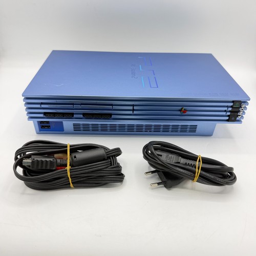 Console ps2 fat aqua blu - console,