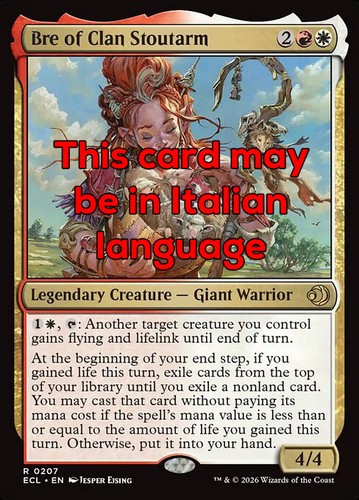 Mtg bre clan stoutarm - stoutarm, exc