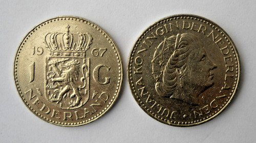 Moneta olanda 1967 - 1, fiorino