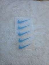 Five FLOCK Nike Swoosh Logo Iron On Decal / FREE SHIPPING in the US DIY