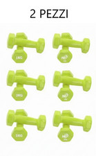 Pesi Palestra Manubrio SET 2 PEZZI Pesi da 1 a 5 KG Casa Fitness Ginnastica