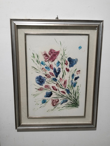 Quadro dipinto mano con - quadro, a