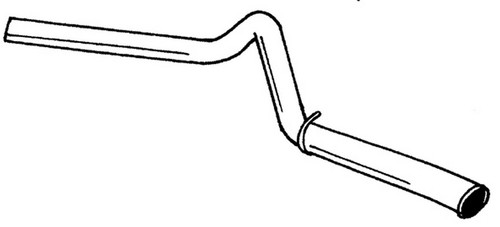 Tubo gas scarico per - cv,