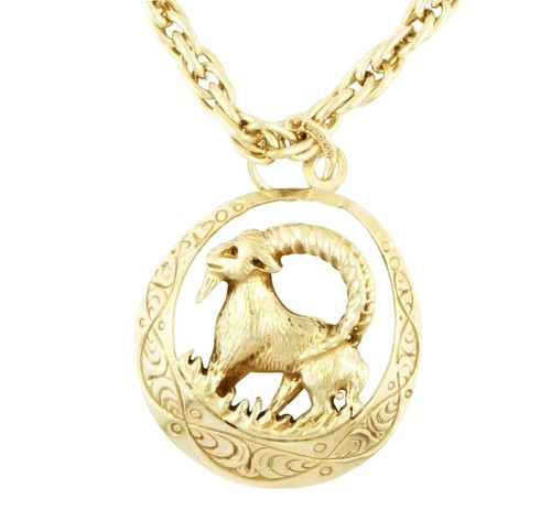 Ciondolo capricorno argento - ciondolo,