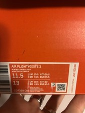 Taglia 11.5 - Trifoglio Nike Air Flightposite 2 Kevin Garnet KG Celtics da uomo