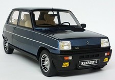 Modellino auto OTTO 1/12 RENAULT 5 ALPINE TURBO 1984 blu metallizzato grande scala resina