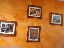 Stock di 4 stampe di quadri ad