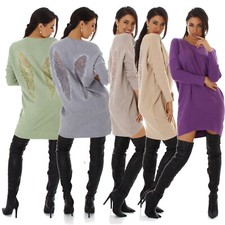 Pullover lungo abito maglia