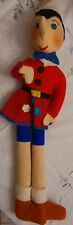 Vecchio Pupazzo Pinocchio Pannolenci 58 cm Vintage Collezione Anni 60