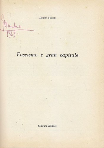 Fascismo gran capitale di - gran,