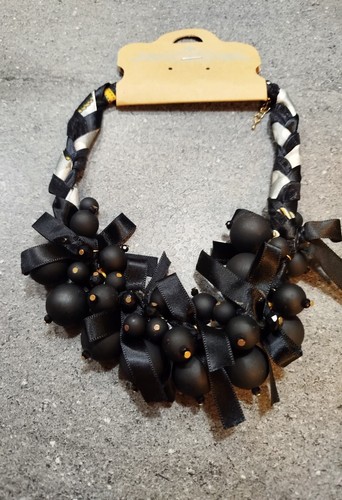 Collana bib necklace perle - collana,