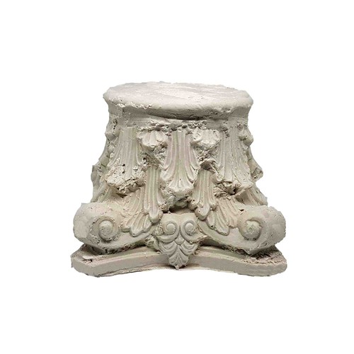 Capitello gesso colato - in, a