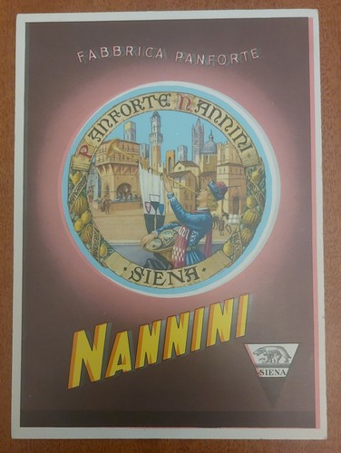 Cartolina fabbrica panforte - cartolina,