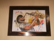 Quadro olio su cartoncino e