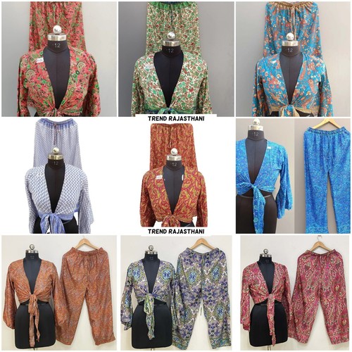 Set pigiami donna in seta - pigiami, da