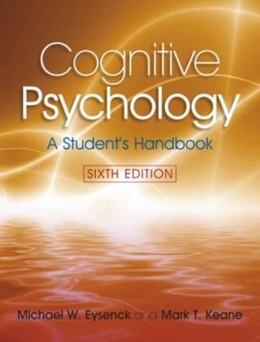 Cognitive psychology a - psychology:,
