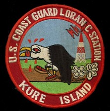 USCG Coast Guard Loran C Station Kure Island Patch N-4
