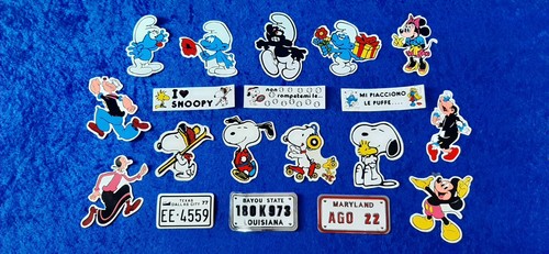 Adesivi vintage stickers puffi - vintage,