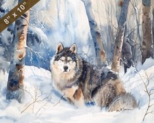 Quadro acquerello Alaskan