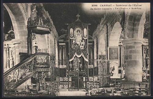 Cpa carnac intérieur - intérieur, de