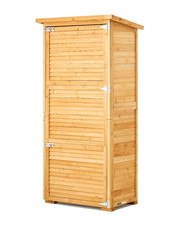 Grande Capannone Portaoggetti in Legno per Esterni, Capannone Porta Con Struttur