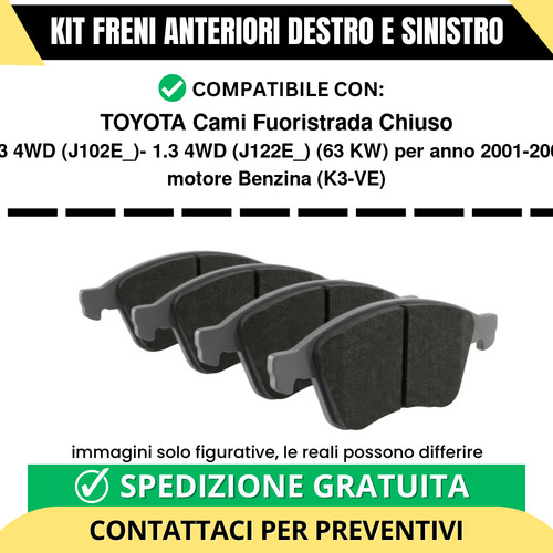 Pastiglie freno anteriori per - anteriori,