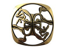 Logo Antonio Carraro colore oro per trattori dalla serie 15