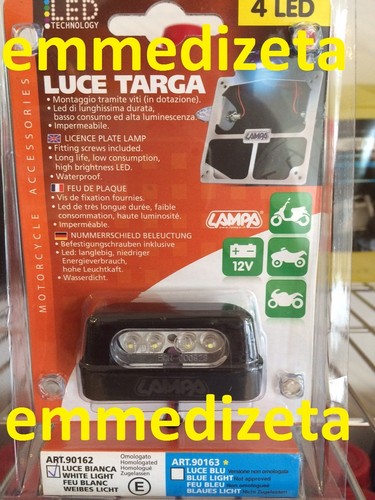 Luce targa led bianco - 4,