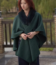 Poncho cappotto lana mantello