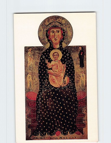 Cartolina madonna con bambino - cartolina,