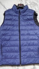 gilet smanicato uomo Blu Mezza Stagione XL Nuovo Mai Indossato!!!