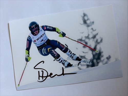 Autografo originale sci - autografo, alpino