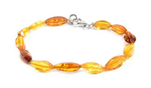Bracciale ambra multicolor - bracciale, in