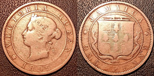 Giamaica victoria 1 penny - 1,