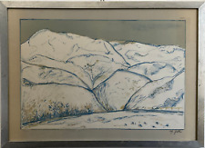 ALFREDO FABBRI (1926 - 2010) OPERA NEVICATA APPENNINICA LITOGRAFIA FIRMATA 1973