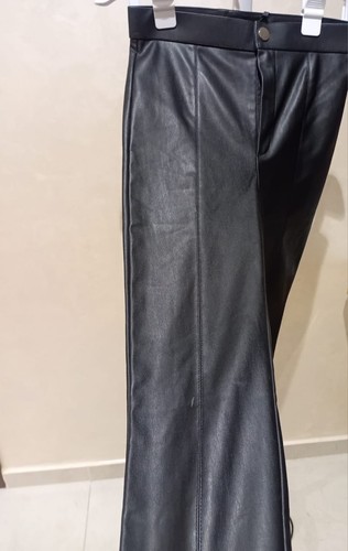 Zara pantalone ecopelle donna - ecopelle,