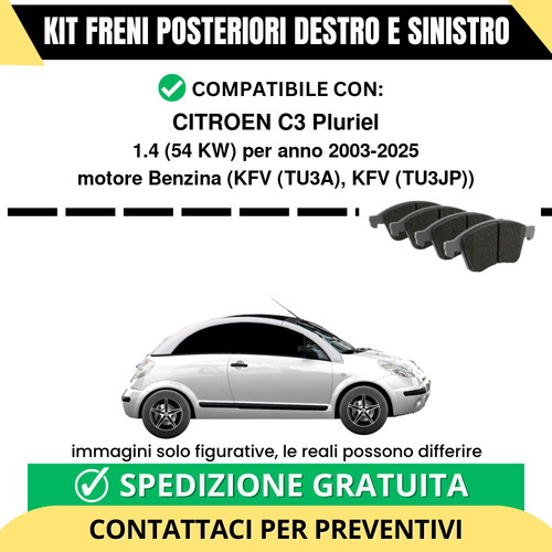 Pastiglie freno posteriori - pastiglie,
