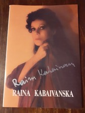 RAINA KABAIVANSKA - AUTOGRAFO