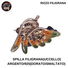 Spilla filigrana argento 925 - filigrana, argento/925