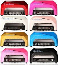 LAMPADA UV 36W LED CCFL PROFESSIONALE RICOSTRUZIONE UNGHIE GEL TIMER DIGITALE