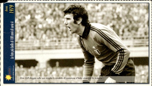 Cartolina calcio calciatore