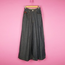 jeans vintage paul gaultier maxi denim gonna pantaloncino pantalone blu jeans xs 6 small