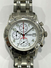 Orologio Odien CRONO a batteria quadrante bianco sub 50 mt