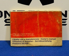 LIBRETTO USO E MANUTENZIONE CAGIVA ALAZZURRA 350 650 ORIGINALE USATO