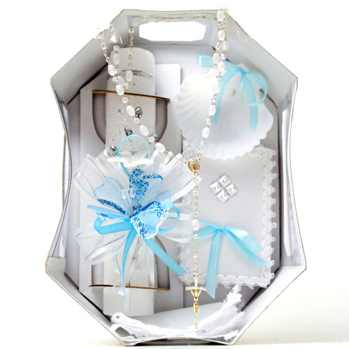 Candela battesimo ragazzo set - candela,