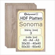 Pannelli HDF MDF - 3 mm -
