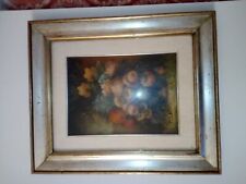 VINTAGE QUADRO VASO FIORI OLIO SU TELA FIRMATO VICI CICALA CON AUTENTICA