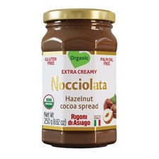 Rigoni di Asiago Nocciolata Cacao Biologico Nocciola Spalmabile, 8,82 OZ (Confezione da 6)