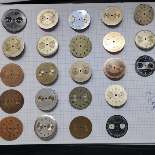 Lot dials chronograph - lot, 25