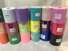 Tulle In Vari Colori tessuto  Cerimonie cm12,5x 100 metri Ottima Qualità